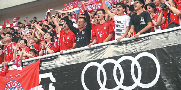 Audi achieving goal of backing soccer's development in China