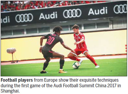 Audi achieving goal of backing soccer's development in China