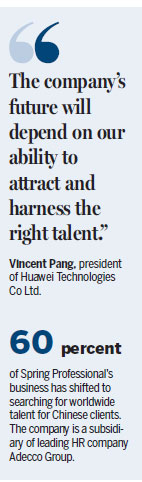 Headhunters take a global approach as they entice staff