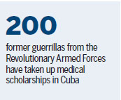 Doctors of future arrive for studies as part of peace plan