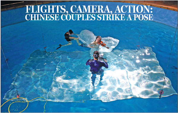 Flights, Camera, action: Chinese couples strike a Pose