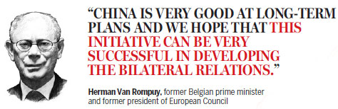 Words are equally important as actions: Van Rompuy recalls Xi speeches