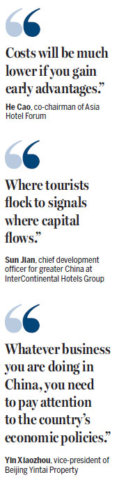 Hoteliers move to reap anticipated dividends from B