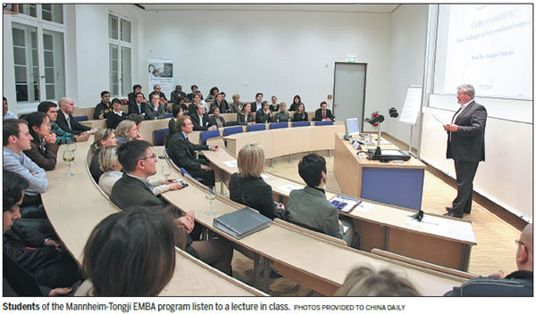 Sino-German EMBA program storms into the ranks of world's elite