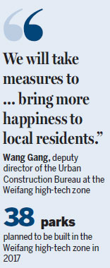 Parks bring greenery to city living in tech zone