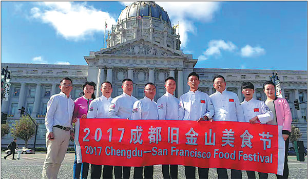 It's bon appetit, as San Francisco's finest tuck into Chengdu's food