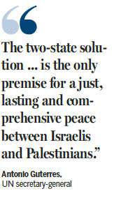 Xi calls for settlement of Palestinian issue