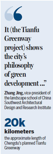 Tianfu Greenway construction set to expand ecological development