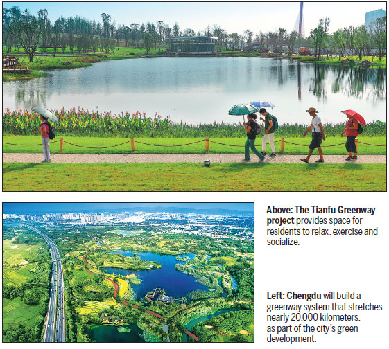 Tianfu Greenway construction set to expand ecological development