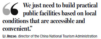 Tourism chief: No 'five-star' restrooms