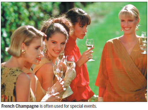 Corks pop as Champagne becomes chic