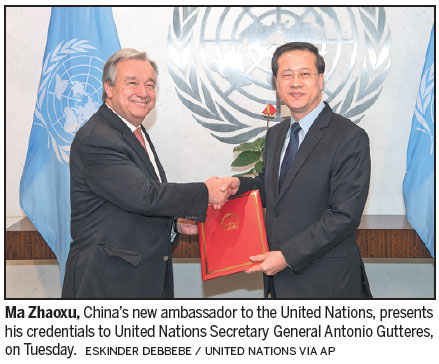 New UN envoy talks of China role