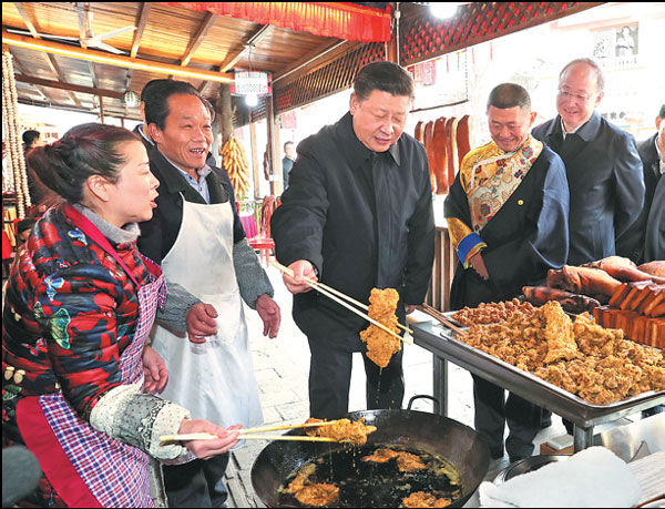 President listens, learns and shares ideas