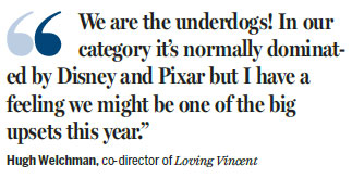 Hand-painted film vies for Oscar