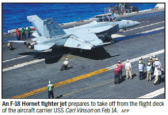 US carrier makes first visit in budding Vietnam friendship