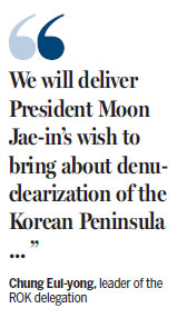 ROK delegation meet with DPRK top leader