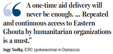 Aid, medical supplies begin to arrive in rebel-held suburbs of Damascus