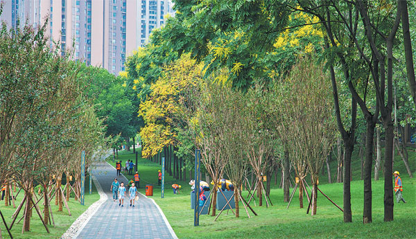 Lush city Greenway to revitalize Chengdu