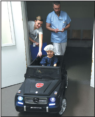 Cars overtake drugs to drive away children's fears of surgery