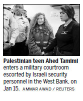 Palestinian teen gets 8 months in prison for striking Israeli soldier