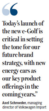 VW electrifies lineup with e-Golf launch