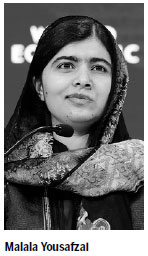 Malala says she will continue fight for girls' education