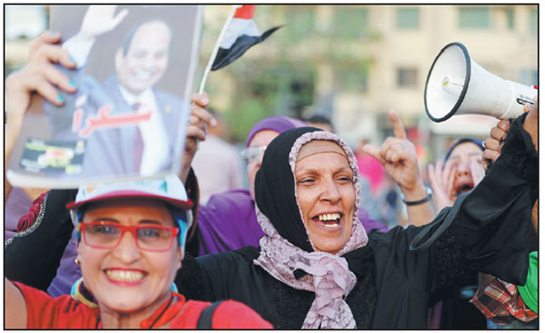 Xi greets Sisi over re-election