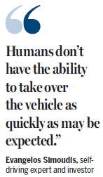 In self-driving cars, drivers and standards are coming up short