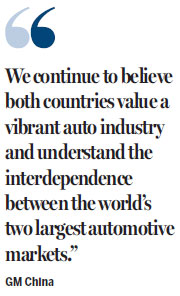 Higher trade tariffs could hit United States auto exports