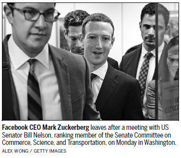 Zuckerberg gets serious for hearings