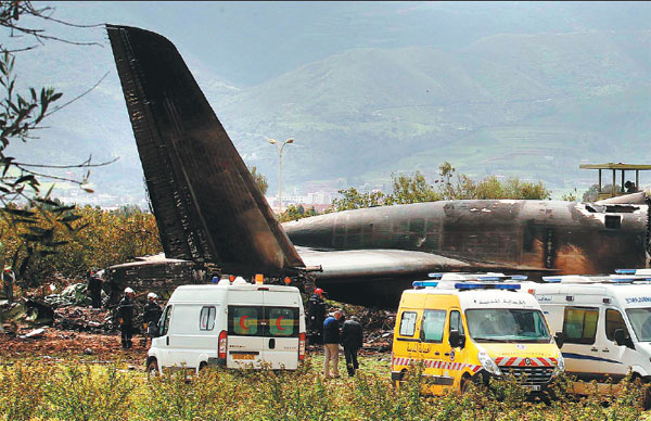 Algerian military plane crash kills 257