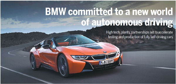 BMW committed to a new world of autonomous driving