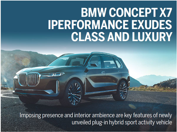 BMW CONCEPT X7 IPERFORMANCE EXUDES CLASS AND LUXURY