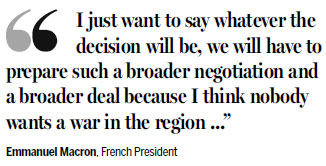 Macron in the dark over Trump's plan for deal