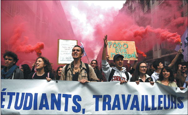 McDonald's torched and hundreds arrested in French May Day protests