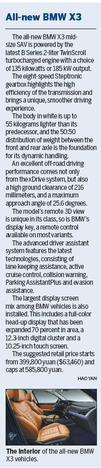BMW X3 takes premium auto marque's Chinese venture to next level