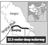 Deeper Yangtze River opens to large vessels after dredging project