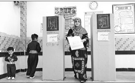 Polls close in first post-IS election