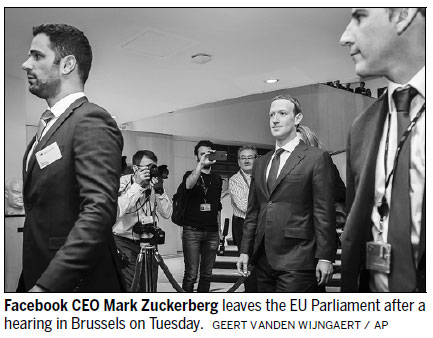 Facebook chief faces EU grilling over his 'digital monster'