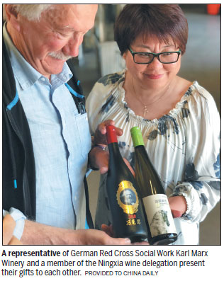 Ningxia and Trier raise a glass in honor of city's famous son Marx