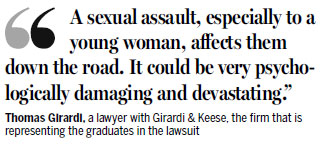 Chinese graduates take abuse action