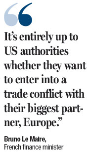 Europe talks tough over US tariffs