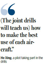 Top fighter models drill combat tactics