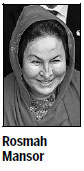 Wife of former Malaysia leader questioned