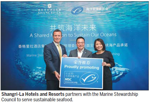 Shangri-La serves up sustainable seafood