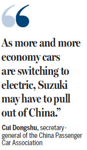 Japanese automaker Suzuki gets set to pull out of China