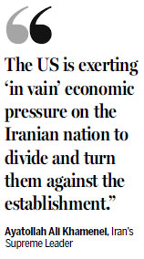 Iran describes US moves as desperate