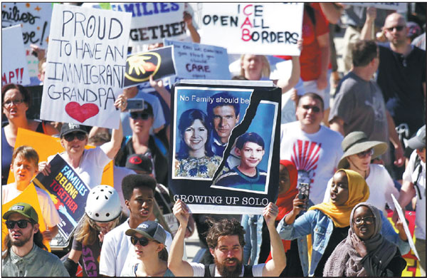 Rallies across US against Trump's immigration policy