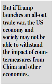 Normal growth can help fight tariff war