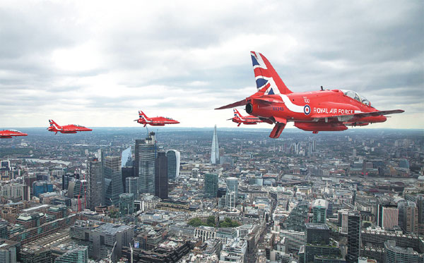 100 aircraft mark centenary of RAF